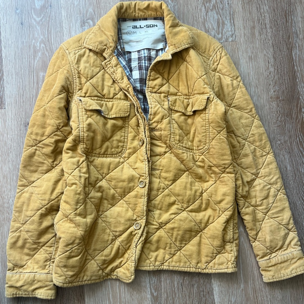 Women's Quilted Mustard Jacket